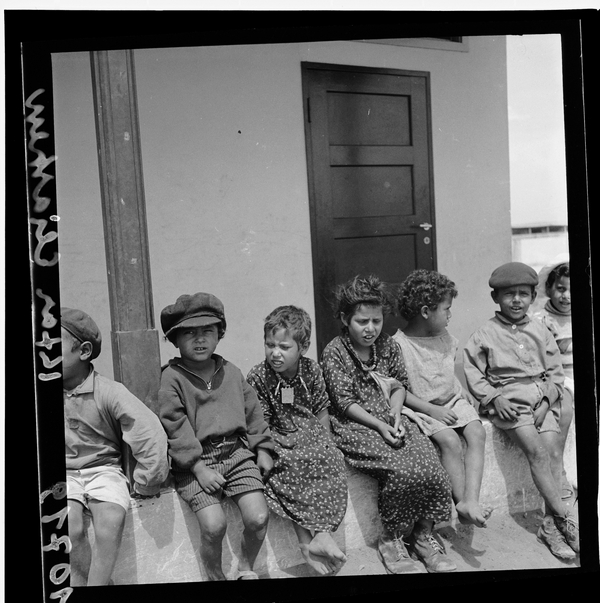 1342964 ילדים יושבים על הגדר, מושב אלישיב, 1939