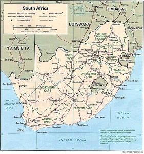 מפת דרום אפריקה/וויקיפדיה