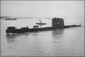 יציאת "הדקר" לדרך בנמל פורטסמות', 9 בינואר 1968